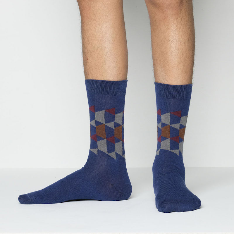 Picture of Premium Long Socks For Men  (Navy Blue)