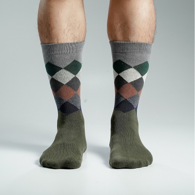 Picture of Swan Premium Long Socks For Men  (Olive)