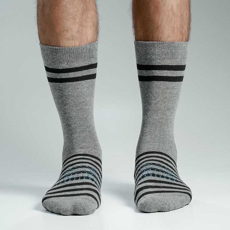 Picture of Swan Premium Long Socks For Men  (Ash)