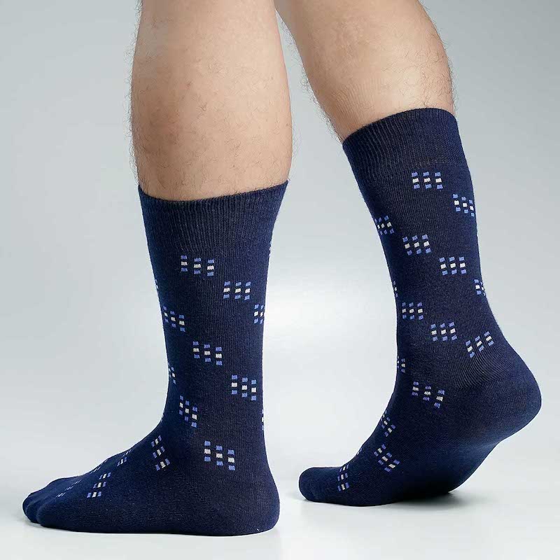 Picture of Premium Long Socks For Men  (Navy Blue)
