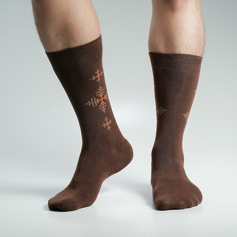Picture of Super Dog Long Socks For Men  (Chocolate)