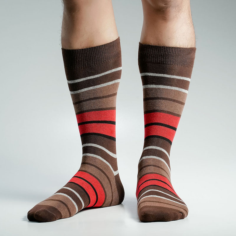 Picture of Pridezone Long Socks For Men  (Chocolate)