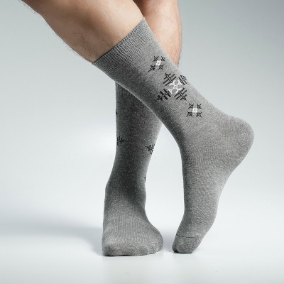 Picture of Super Dog Long Socks For Men  (Ash)