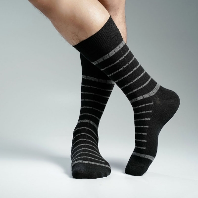 Picture of Pridezone Long Socks For Men  (Black)