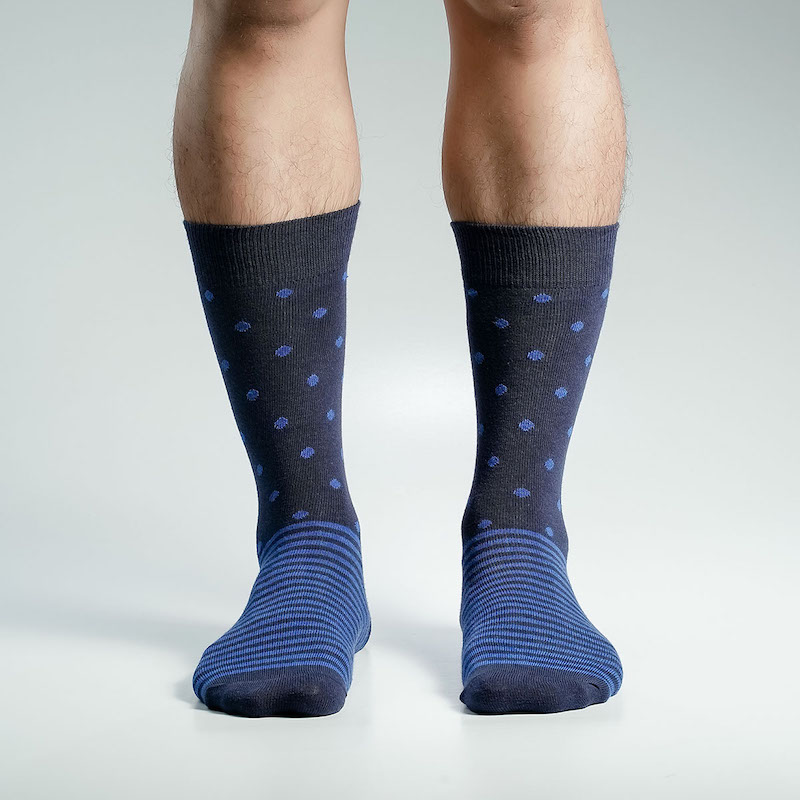 Picture of Super Dog Long Socks For Men  (Navy Blue)