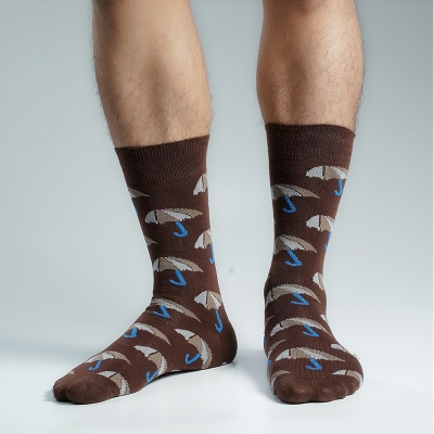 Picture of Premium Long Socks For Men  (Chocolate)