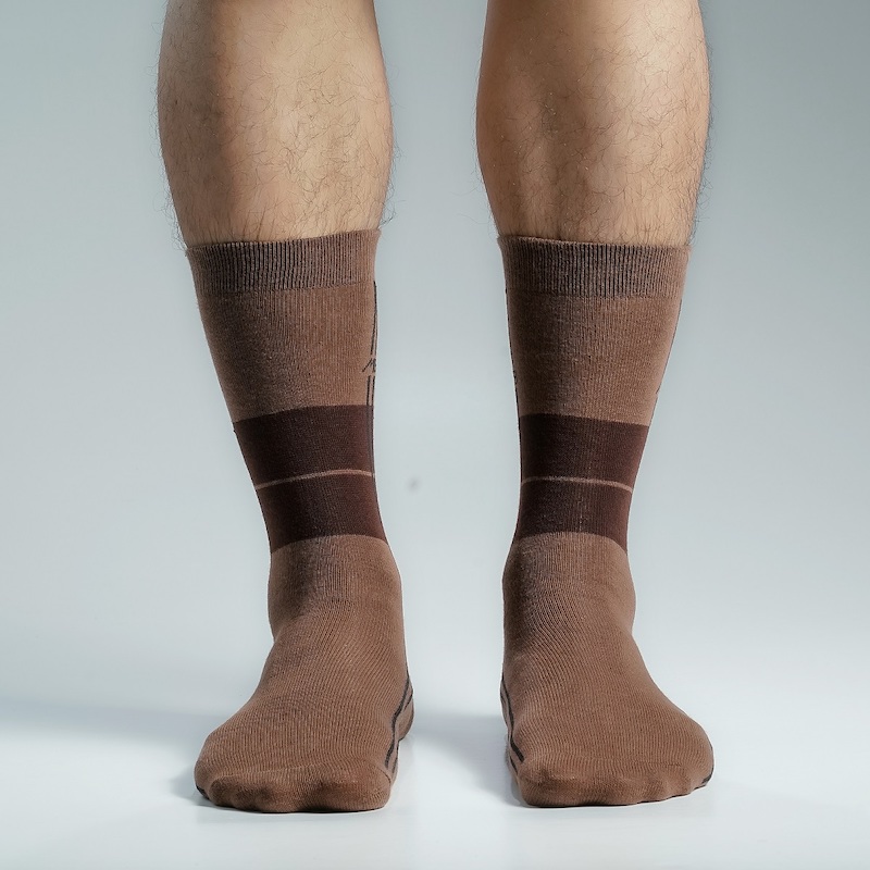 Picture of Premium Long Socks For Men  (Brown)