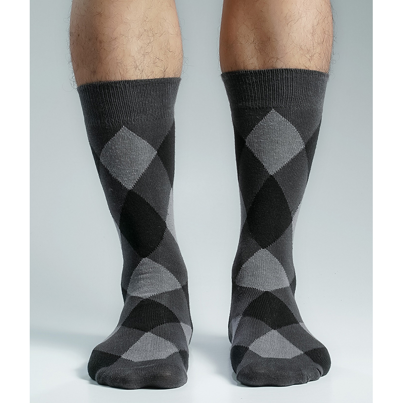 Picture of Premium Long Socks For Men  (Charcoal)
