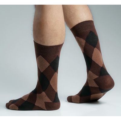 Picture of Premium Long Socks For Men  (Chocolate)