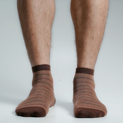 Picture of Premium Ankle Socks For Men  (Brown)