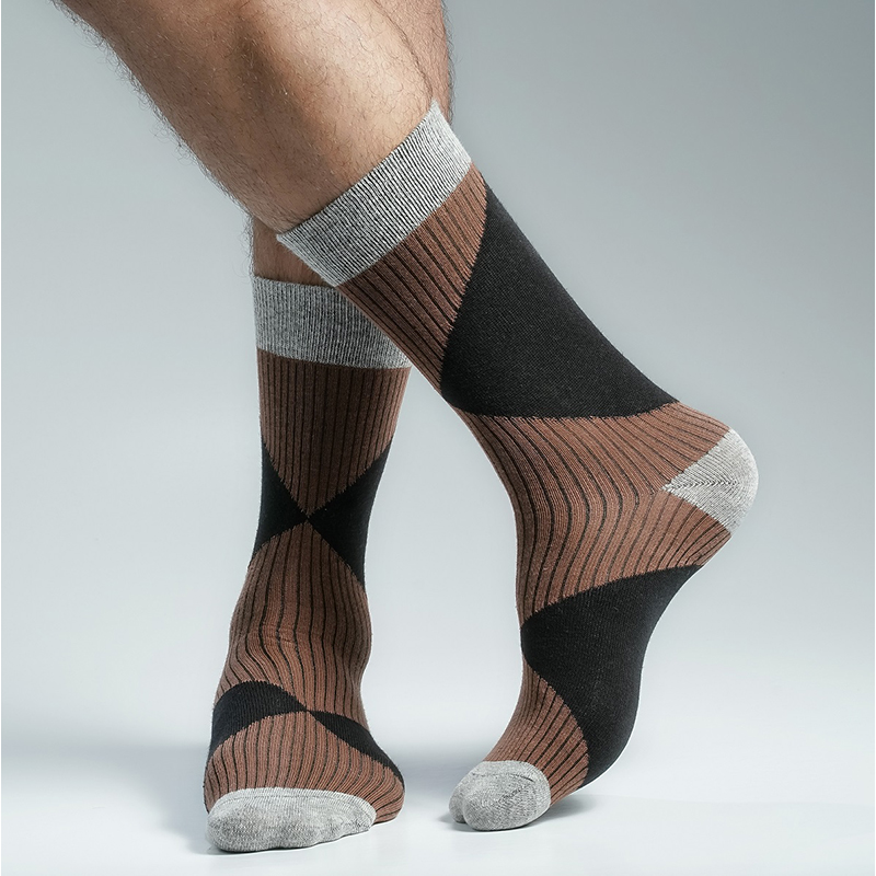 Picture of Premium Long Socks For Men  (Brown)