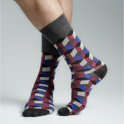 Picture of Premium Long Socks For Men  (Charcoal)