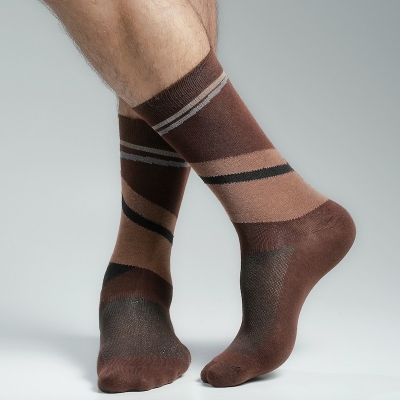 Picture of Premium Long Socks For Men  (Chocolate)