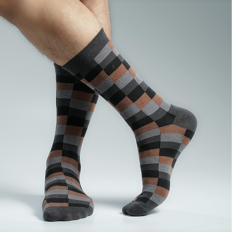 Picture of Premium Long Socks For Men  (Charcoal)