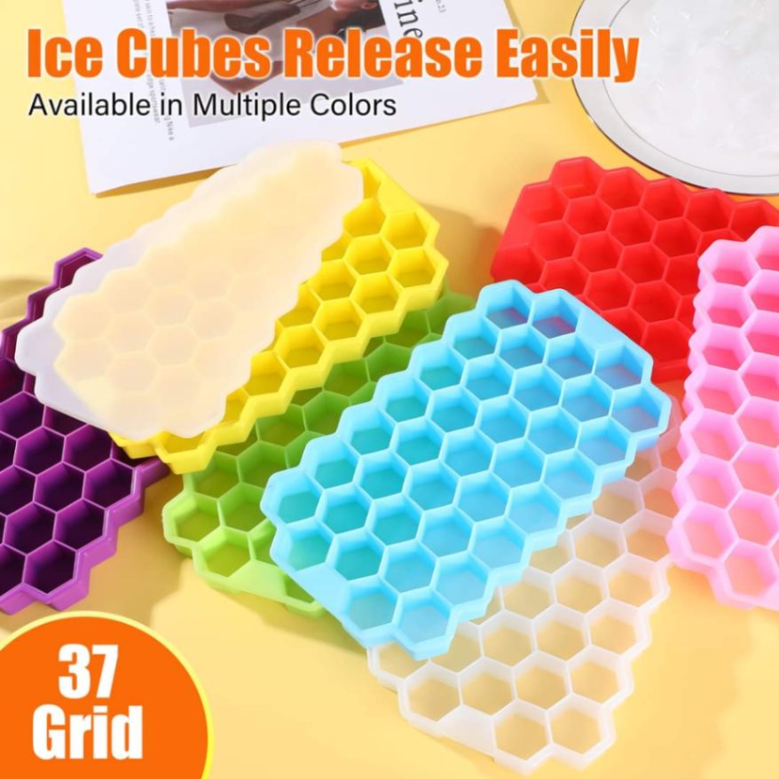 Picture of Ice Mold (Tray -37) Ice Tray, Ice Cube Mold Maker, Ice Box For Freezing