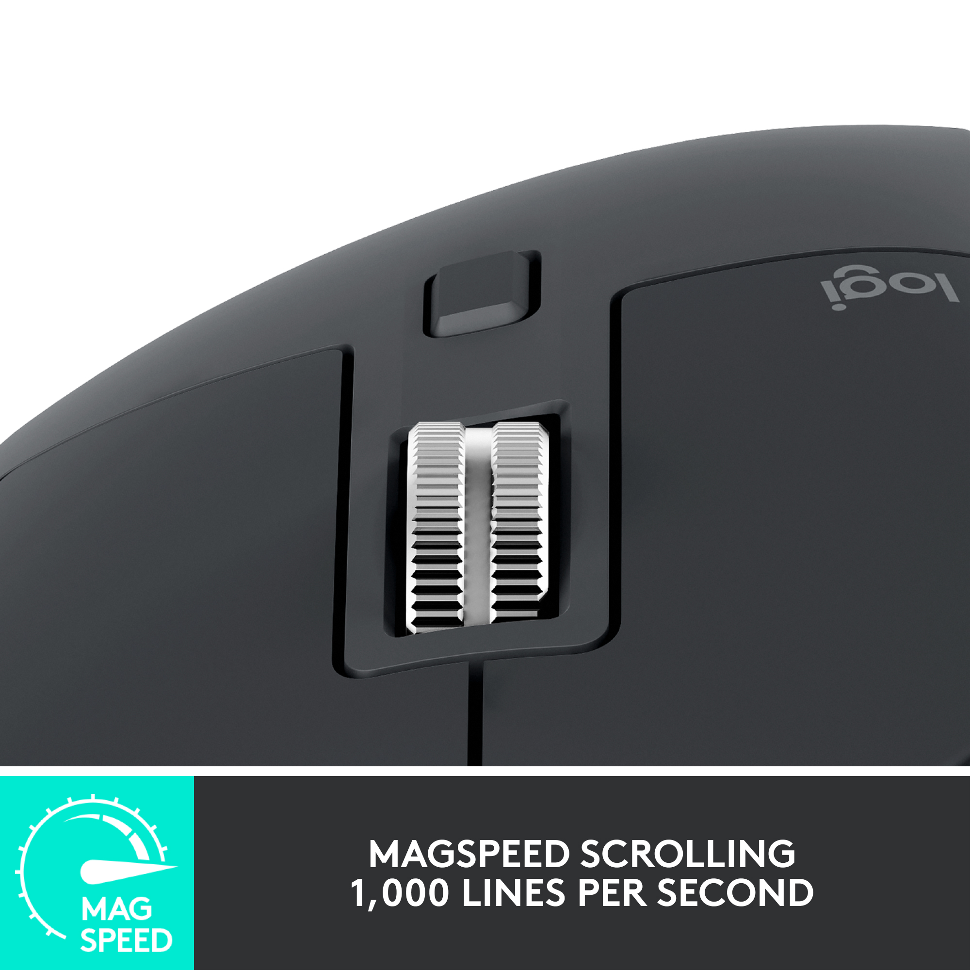 Picture of Logitech MX Master 3S with Free Adobe Subscription - Wireless Performance Mouse with Ultra-Fast Scrolling, Ergo, 8K DPI, Track on Glass, Quiet Clicks, USB-C, Bluetooth -Graphite