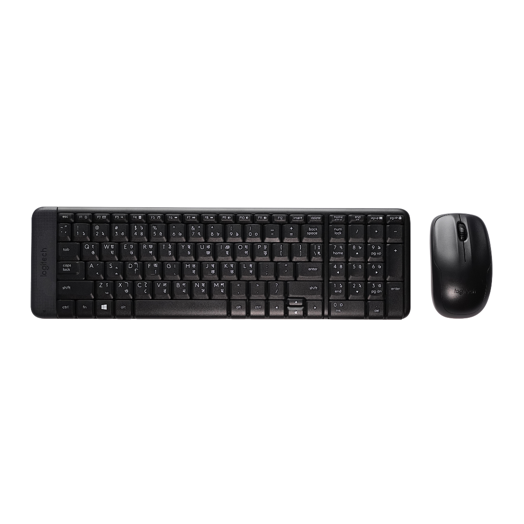 Picture of Logitech MK220 Compact Wireless Keyboard and Mouse Combo for Windows, 2.4 GHz Wireless with Unifying USB-Receiver, 24 Month Battery, Compatible with PC, Laptop - Bangla Layout