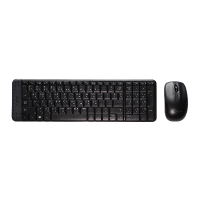Picture of Logitech MK220 Compact Wireless Keyboard and Mouse Combo for Windows, 2.4 GHz Wireless with Unifying USB-Receiver, 24 Month Battery, Compatible with PC, Laptop - Bangla Layout