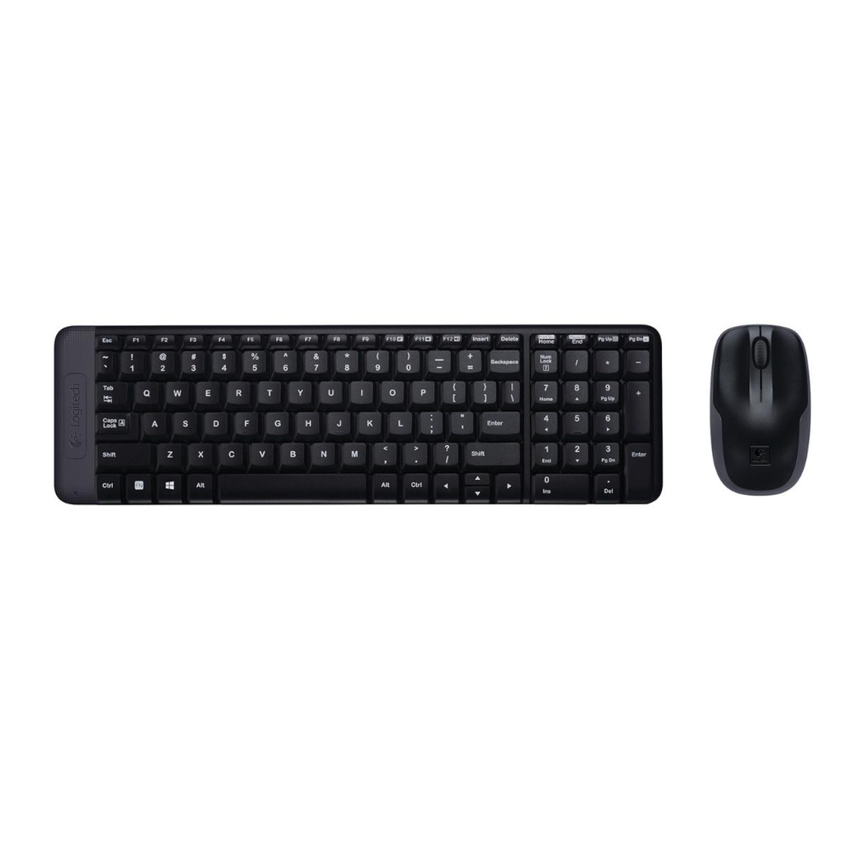 Picture of Logitech MK215 Wireless Keyboard and Mouse Combo for Windows, 2.4 GHz Wireless, Compact Design, 2-Year Battery Life(Keyboard),5 Month Battery Life(Mouse) PC/Laptop- Black