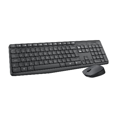 Picture of Logitech MK235 Wireless Keyboard and Mouse Combo for Windows, 2.4 GHz Wireless Unifying USB Receiver, 15 FN Keys, Long Battery Life, Compatible with PC, Laptop