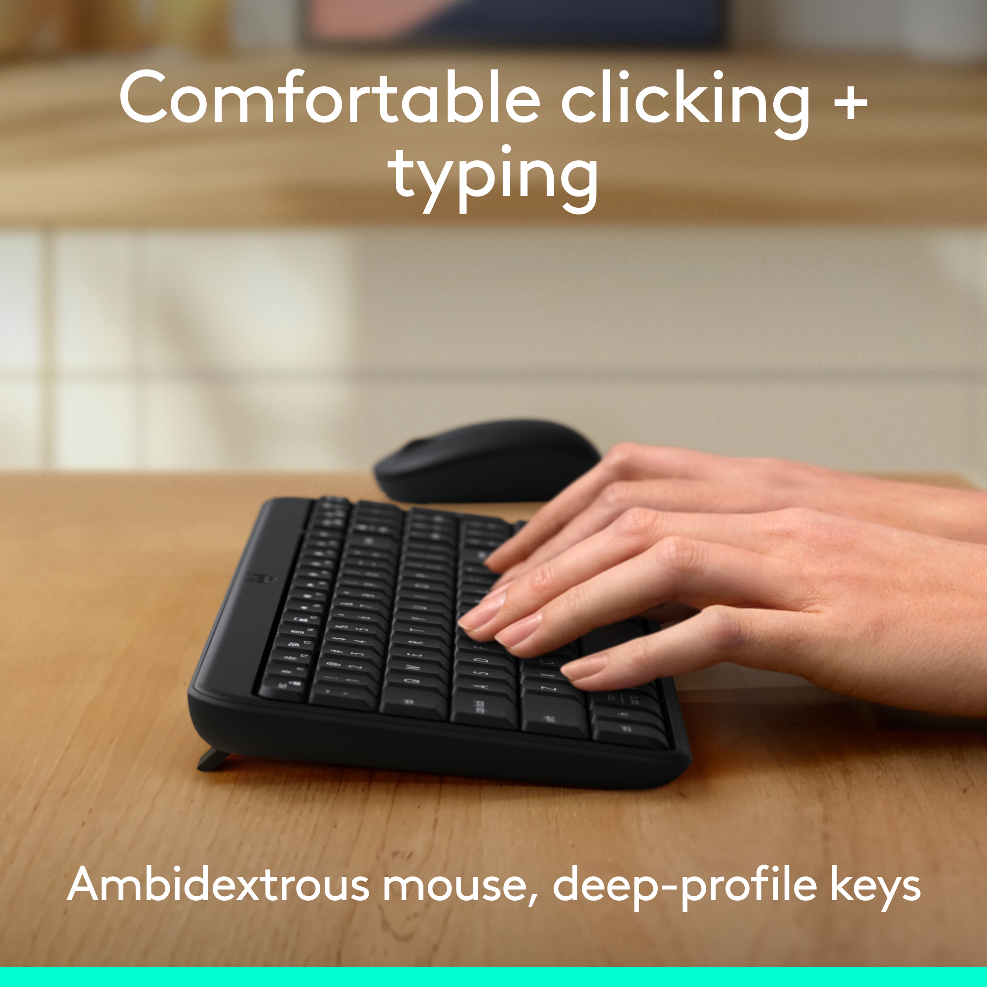 Picture of Logitech MK250 Bluetooth Wireless Mouse and Keyboard Combo: Fast & Easy Connectivity, Compact Wireless Keyboard, Ambidextrous Mouse, Durable Build - Windows/MacOS