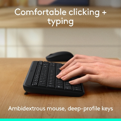 Picture of Logitech MK250 Bluetooth Wireless Mouse and Keyboard Combo: Fast & Easy Connectivity, Compact Wireless Keyboard, Ambidextrous Mouse, Durable Build - Windows/MacOS