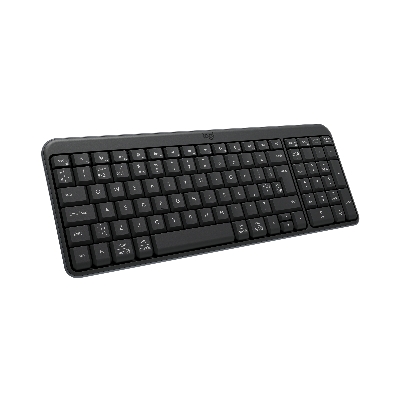 Picture of Logitech K250 Bluetooth Keyboard with Numpad, Easy Connectivity, Compact Wireless Keyboard Made with Recycled Plastic, Spill-Resistant, Comfortable Keys - Windows/MacOS - Graphite