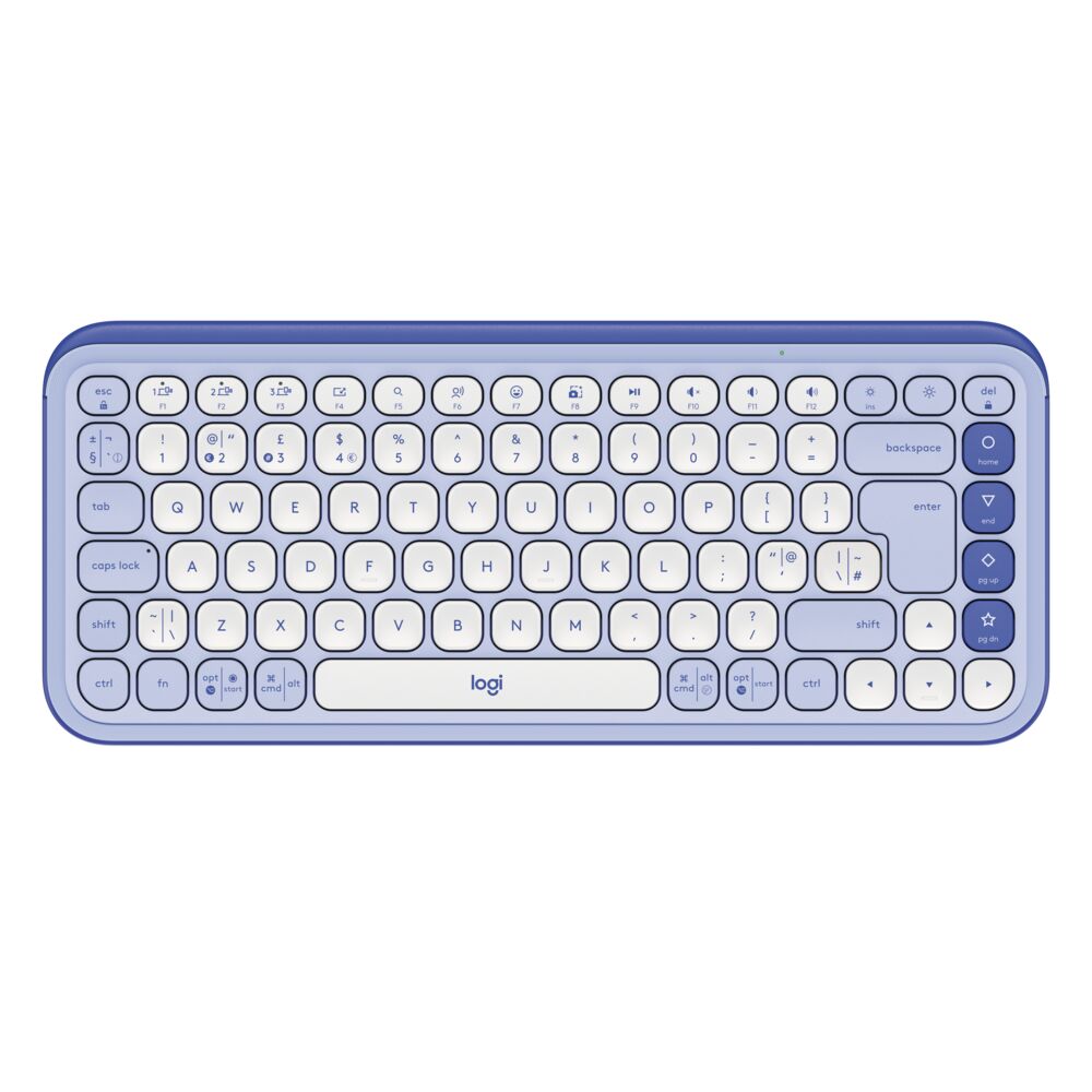 Picture of Logitech POP ICON Keys Wireless Bluetooth Keyboard, Comfortable Typing, Programmable Keys, Easy-Switch Between up to 3 Devices, for Laptop, Tablet, PC
