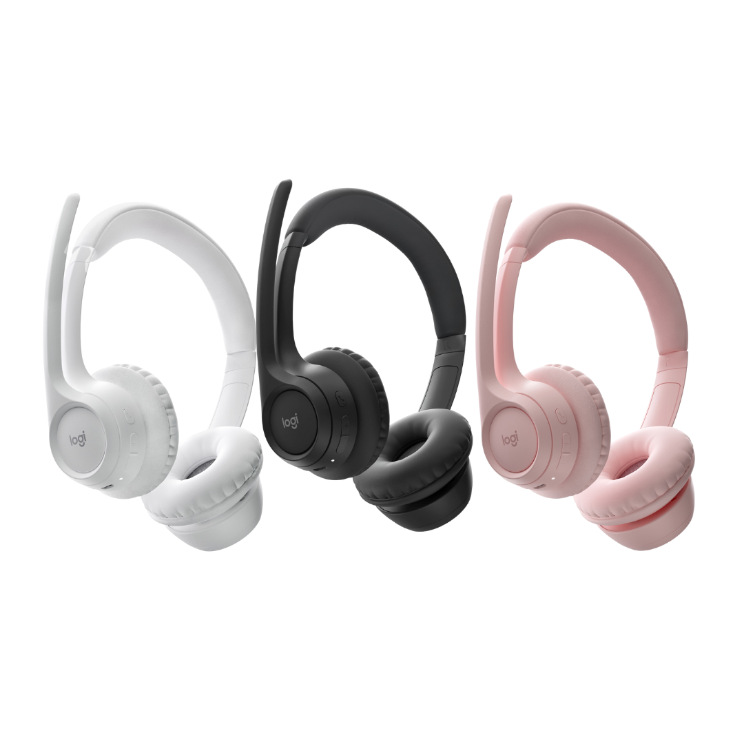 Picture of Logitech Zone 300 Wireless Bluetooth Headset with Noise-Cancelling Microphone, Compatible with Windows, Mac, Chrome, Linux, iOS, iPadOS, Android