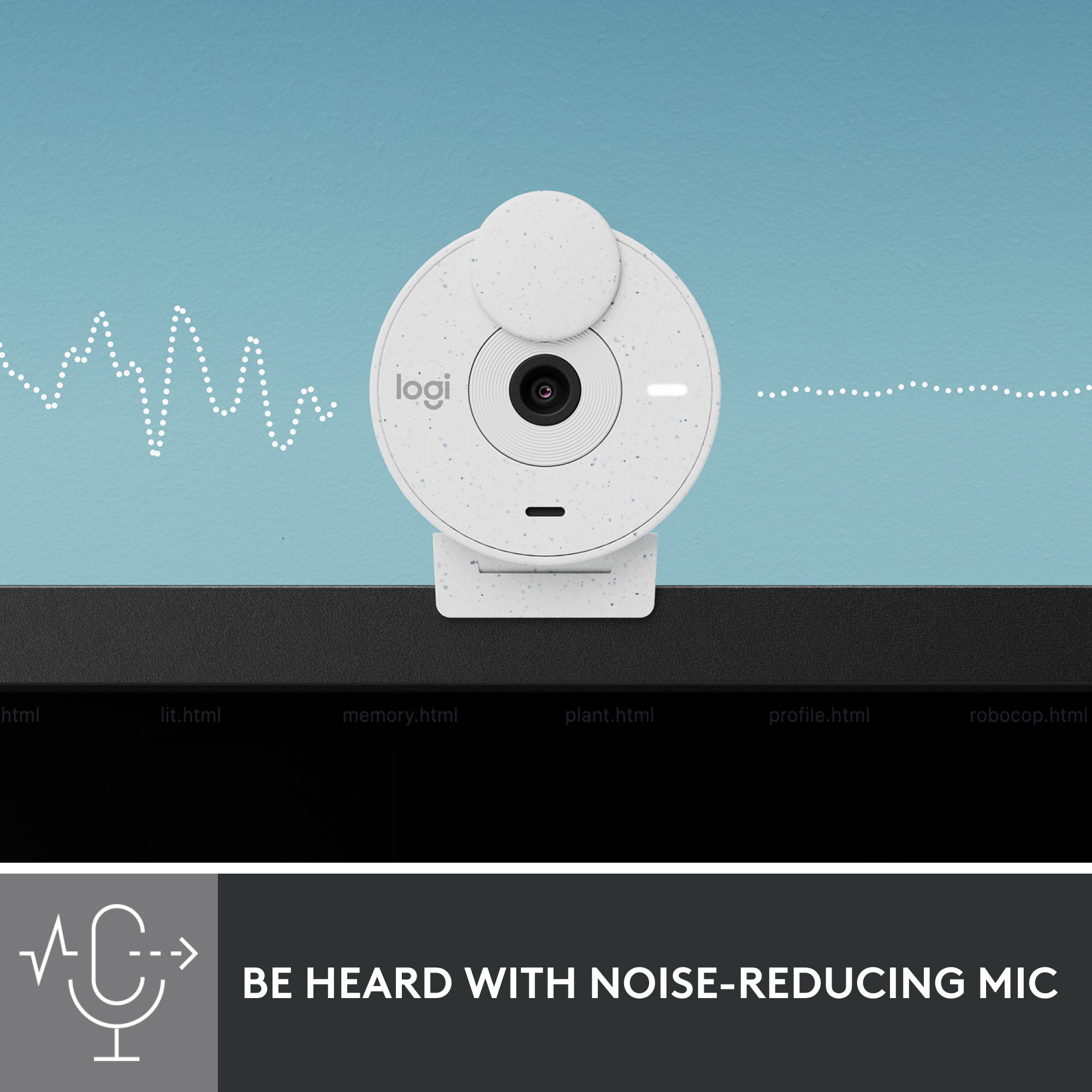 Picture of Logitech Brio 300 Full Hd Webcam with Privacy Shutter, Noise Reduction Microphone, USB-C, Certified for Zoom, Microsoft Teams, Google Meet, Auto Light Correction