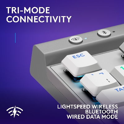 Picture of Logitech G515 Lightspeed TKL Low Profile Wireless Gaming Keyboard, LIGHTSYNC RGB, Thin Tenkeyless Design, PBT Keycaps, Tactile (Brown) Mechanical Switches