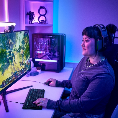 Picture of Logitech G515 TKL Wired Low Profile Gaming Keyboard, Fully Customisable RGB, Double-Shot PBT Keycaps, Tactile/Brown Switches - Black