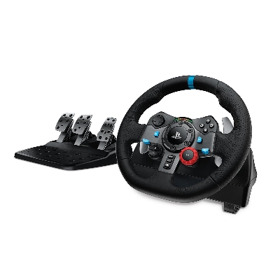 Picture of Logitech G29 Driving Force Racing Wheel and Floor Pedals, Real Force Feedback, Stainless Steel Paddle Shifters, Leather Steering Wheel Cover for PS5, PS4, PC, Mac