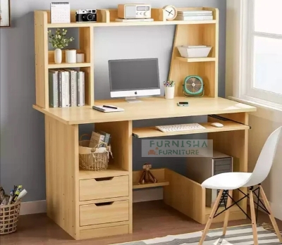 Picture of Levente Extendable Reading Table, Computer Table  With Keyboard Tray, Study Table with Storage Drawer and Book Shelf,  Multipurpose use for your home and office Desk, Activity Table Computer Office Study Writing Desk 54/45''