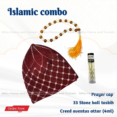Picture of Ramadan Islamic Combo Set Tupi 33 ball stone tosbih Attar Creed aventous
