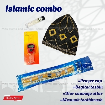 Picture of Ramadan Islamic Combo Set Tupi Degital count tosbih Attar Meswak Dior souvage 