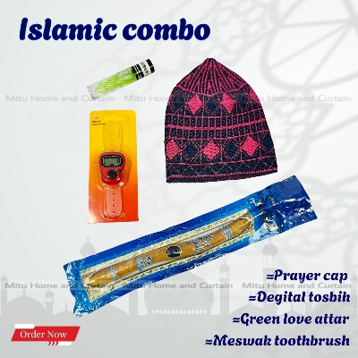 Picture of Ramadan Islamic Combo Set Tupi Degital count tosbih Attar Meswak Green love