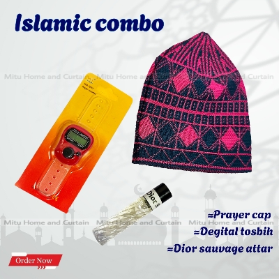 Picture of Ramadan Islamic Combo Set Tupi Degital count tosbih Attar  Dior souvage 