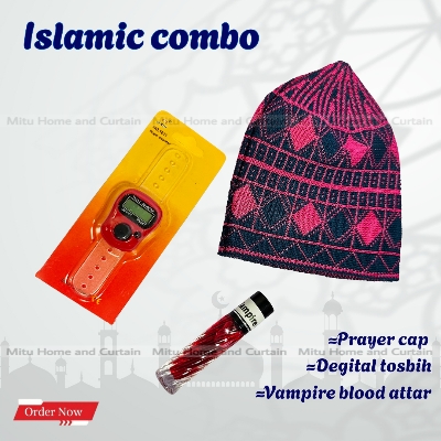 Picture of Ramadan Islamic Combo Set Tupi Degital count tosbih Attar  Vampire Blood 