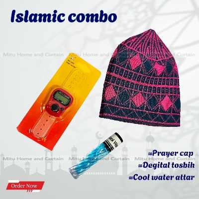 Picture of Ramadan Islamic Combo Set Tupi Degital count tosbih Attar Cool water