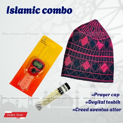 Picture of Ramadan Islamic Combo Set Tupi Degital count tosbih Attar Creed aventous