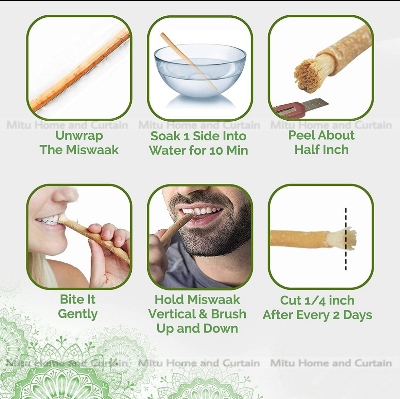 Picture of Miswaak Miswak Meswak Sewak, Arak, Siwak, Peelu, Natural Toothbrush All Flavours (Natural) 1pcs