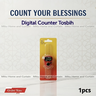 Picture of Digital Electronic LCD Tasbih Finger Tally Counter Islamic Zikir 1pcs  Blue Red Pink Green Yellow