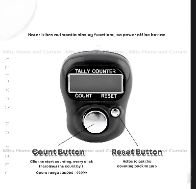 Picture of Digital Electronic LCD Tasbih Finger Tally Counter Islamic Zikir 1pcs  Blue Red Pink Green Yellow