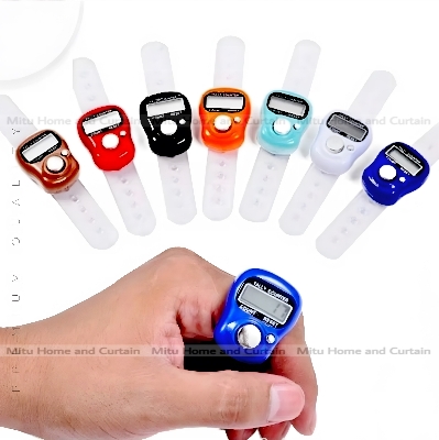 Picture of Digital Electronic LCD Tasbih Finger Tally Counter Islamic Zikir 1pcs  Blue Red Pink Green Yellow