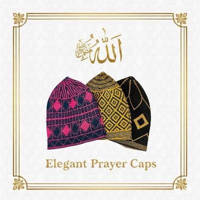 Picture of Beautiful Design Islamic Items Tupi For Men || Unique Design Cap || Muslim Prayer Cap For Men || Multi color