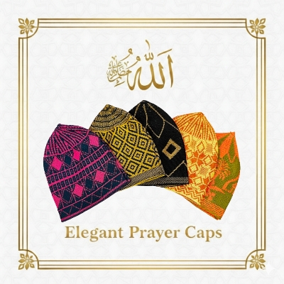 Picture of Beautiful Design Islamic Items Tupi For Men || Unique Design Cap || Muslim Prayer Cap For Men || Multi color