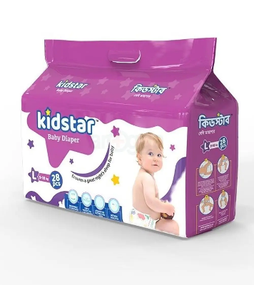 Picture of Kidstar Baby Diaper L 28 PCS