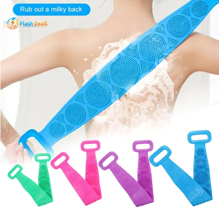 Picture of Silicone Bath Body Brush, Shower Massager/Exfoliating Back Scrubber for Shower/Back Scratchier/Body Skin Scrubber Deep Clean (Multicolor)