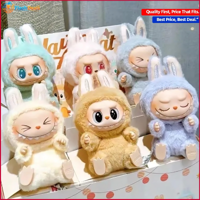 Picture of Baby Sleeping Toy PP Cotton Labubu Vinyl Pendant Doll Vinyl Face Collection Labubu Cola Plush Pendant Comfortable Fluffy Labubu 3.0 Stuffed Toy Home Decor (Multicolor)